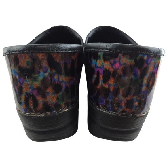 Dansko Clogs Womens 9.5 10 (40) Multi Colored Leopard Comfort Casual Flawed - Picture 10 of 15